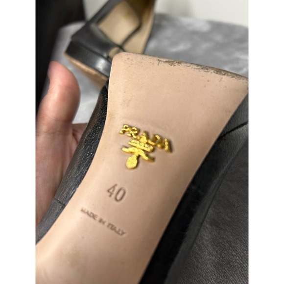 Prada Peeptoe Platform Heels 40 - Picture 11 of 16